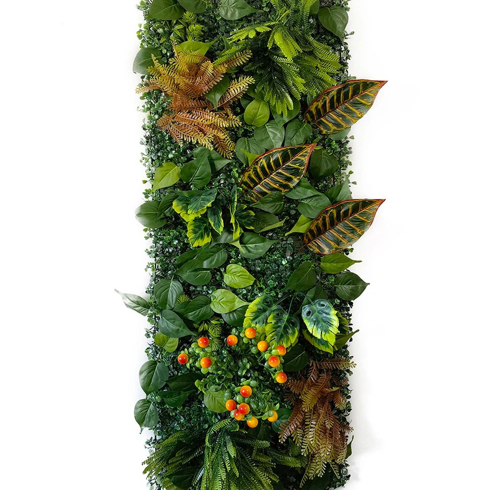 Artificial Plant Wall Panel Greenery Backdrop Decorative Fence Panel 10
