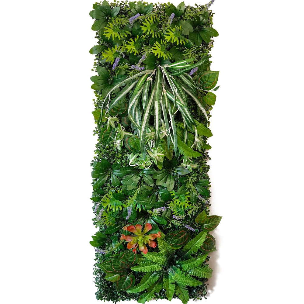 Artificial Plant Wall Panel Greenery Backdrop Decorative Fence Panel 11
