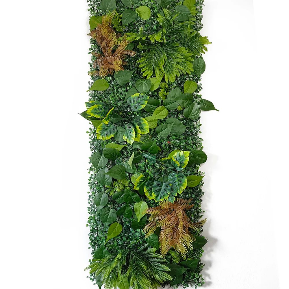 Artificial Plant Wall Panel Greenery Backdrop Decorative Fence Panel 14