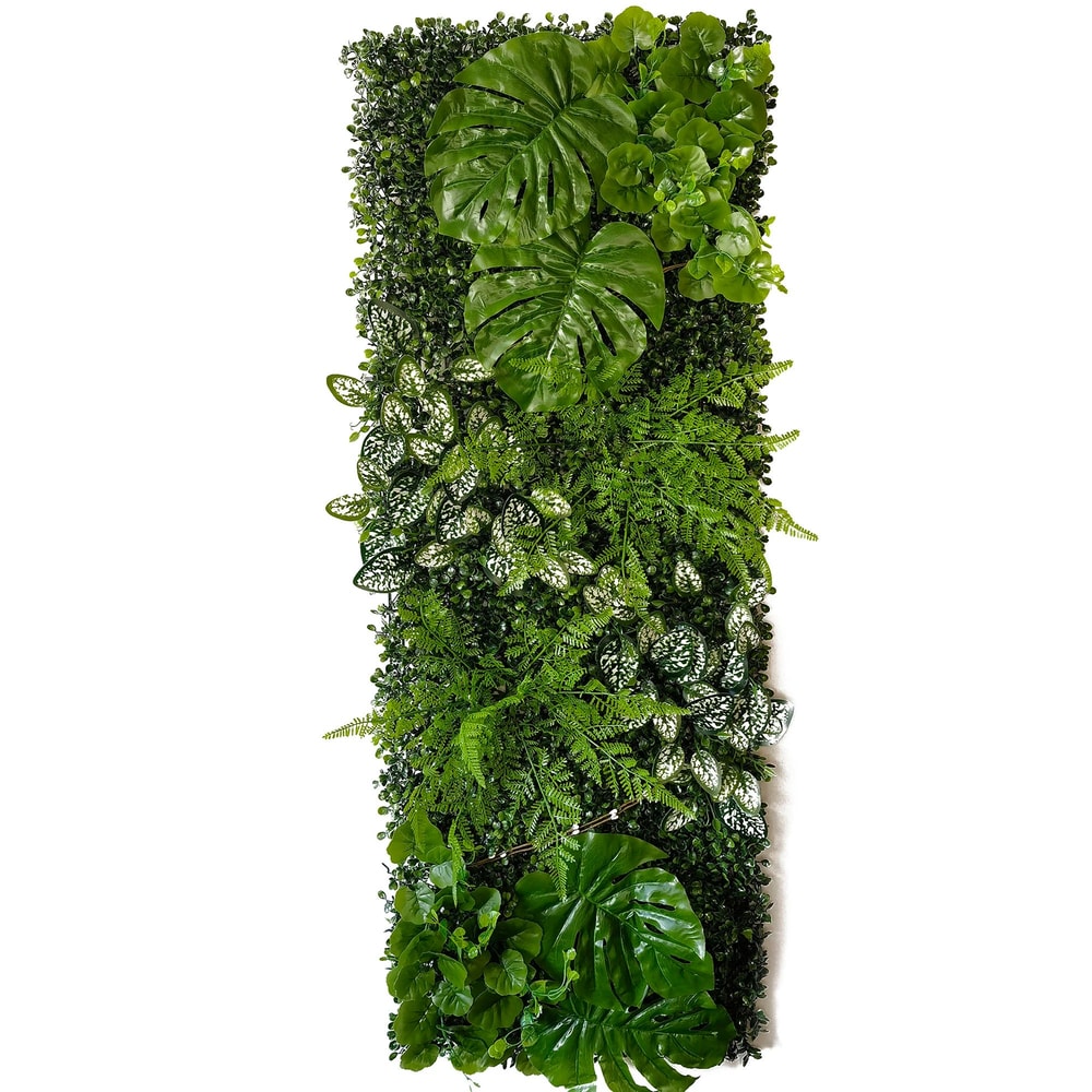 Artificial Plant Wall Panel Greenery Backdrop Decorative Fence Panel 5