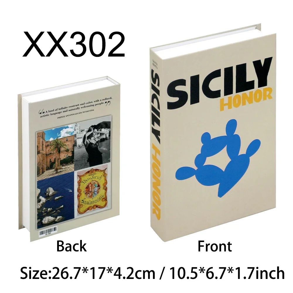 Luxury Decorative Fake Books Aesthetic Coffee Table Book Decor Set 6