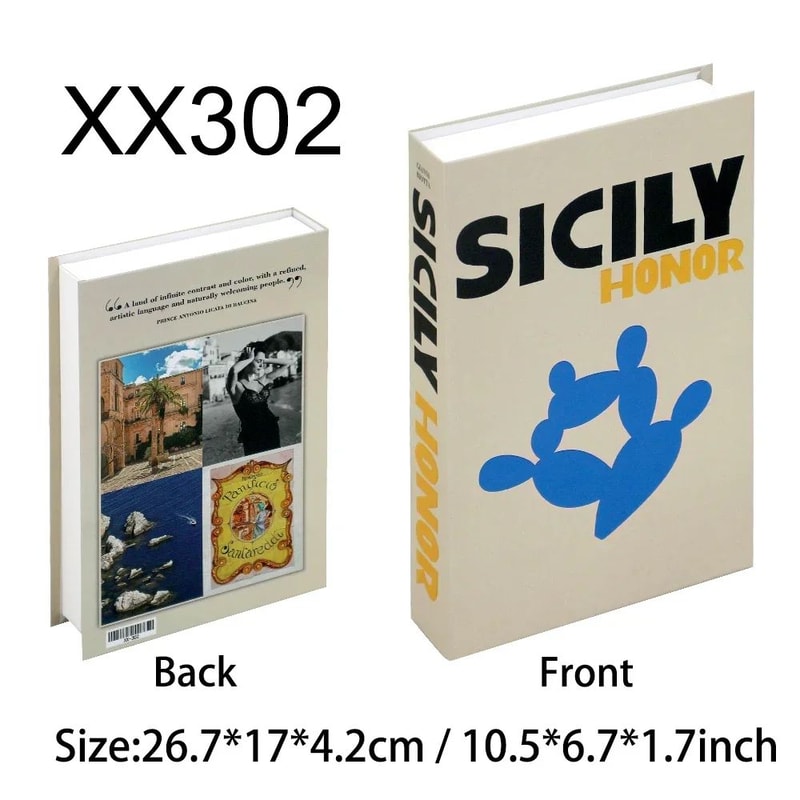 Luxury Decorative Fake Books Aesthetic Coffee Table Book Decor Set 6