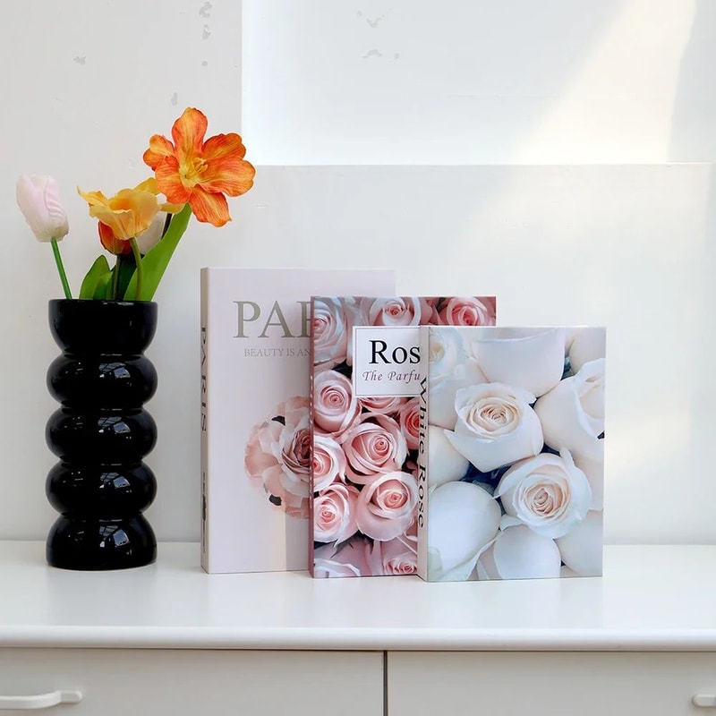 Decorative Fake Book Set Coffee Table Aesthetic Bookshelf Decor 10