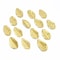 Golden Artificial Leaves Decoration Set Silk Leaf Craft Wedding Decor 0