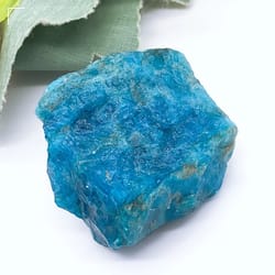natural blue apatite raw crystal stone healing decor mineral display