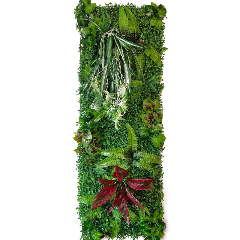 Artificial Boxwood Hedge Wall Panel Greenery Backdrop Garden Decor 28