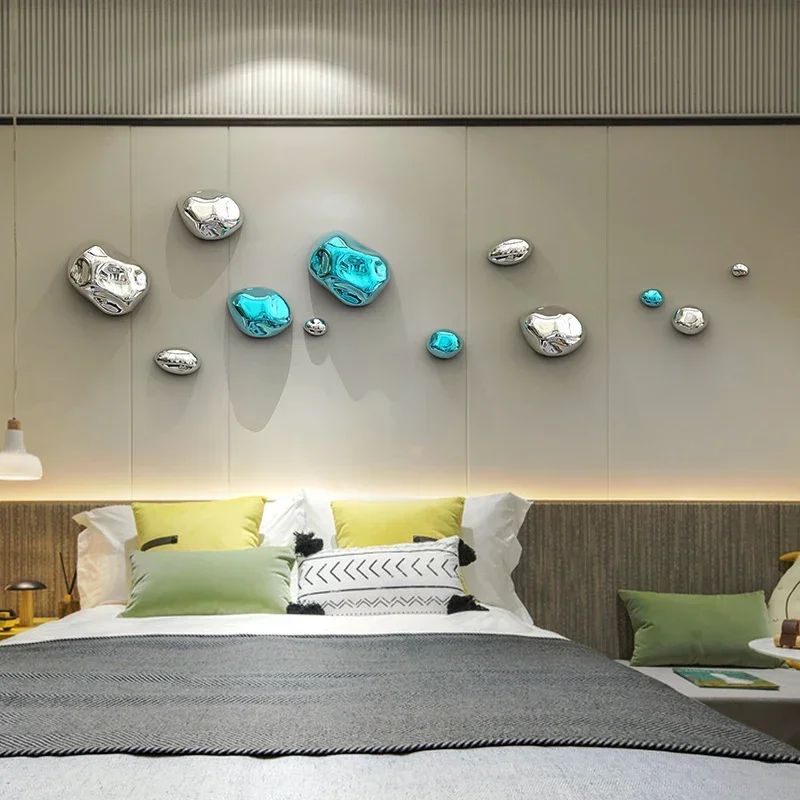 3D Golden Stone Wall Decor Luxury Textured Wall Hanging Accent 0