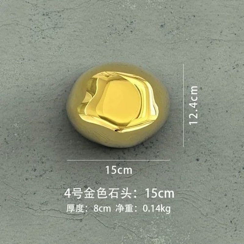 3D Golden Stone Wall Decor Luxury Textured Wall Hanging Accent 15