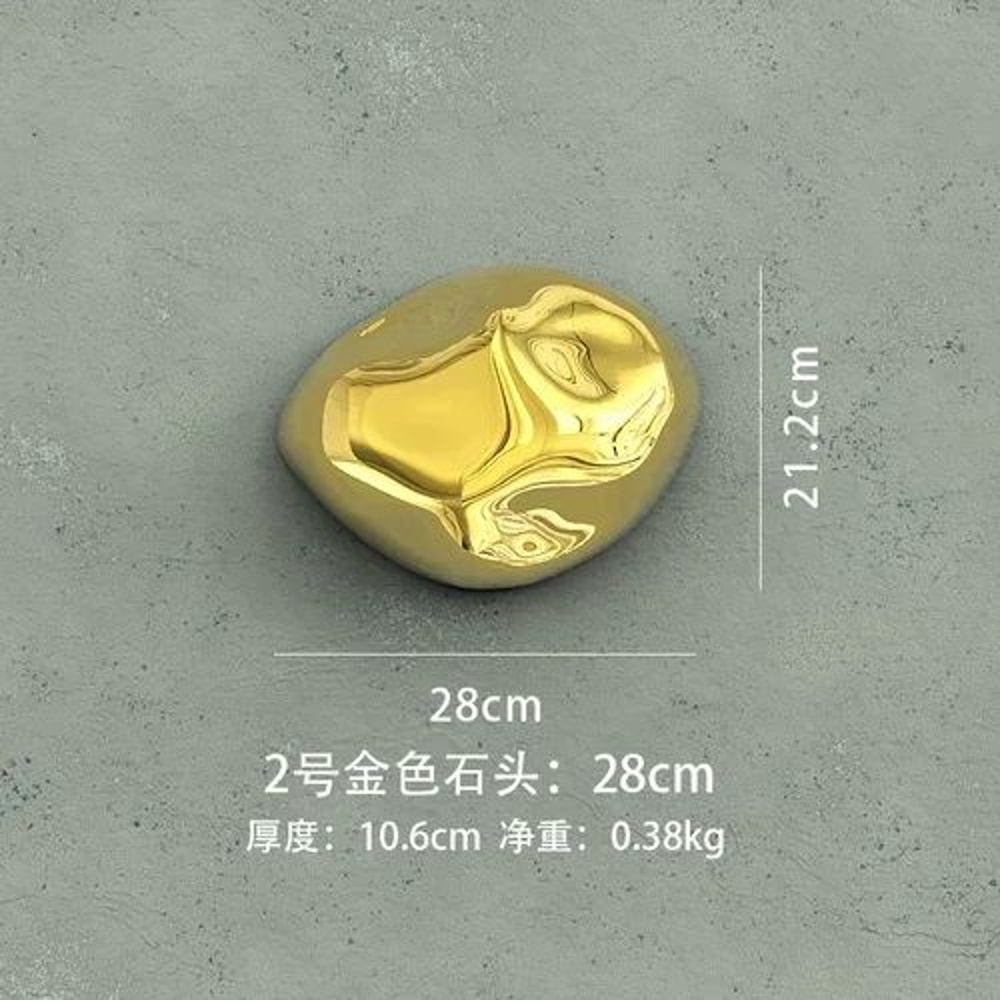 3D Golden Stone Wall Decor Luxury Textured Wall Hanging Accent 13
