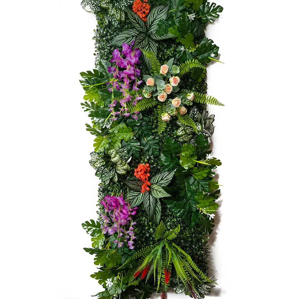 Artificial Grass Wall Panel Greenery Backdrop Decorative Plant Wall 11
