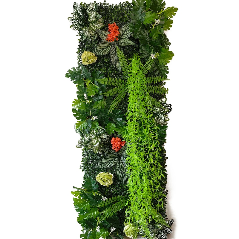 Artificial Grass Wall Panel Greenery Backdrop Decorative Plant Wall 15