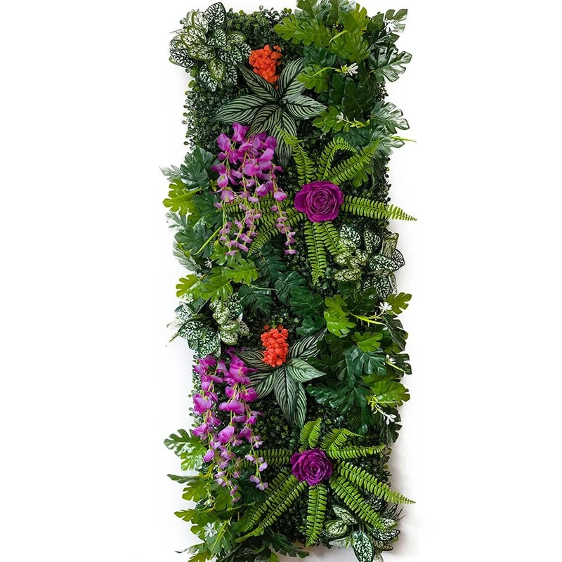 Artificial Grass Wall Panel Greenery Backdrop Decorative Plant Wall 1