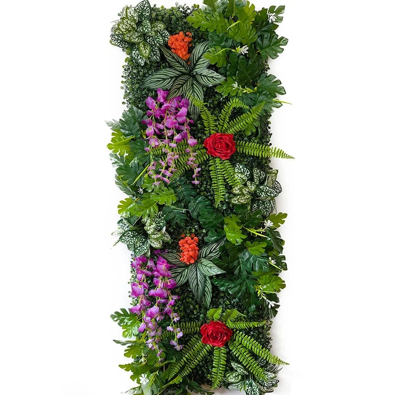 Artificial Grass Wall Panel Greenery Backdrop Decorative Plant Wall 4