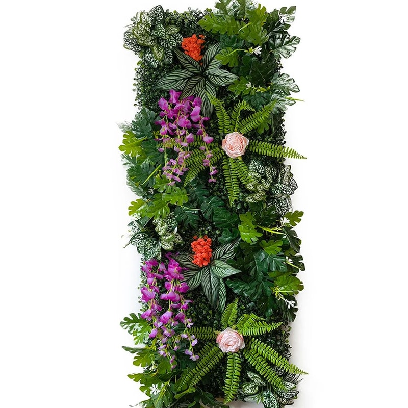 Artificial Grass Wall Panel Greenery Backdrop Decorative Plant Wall 19