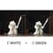 White Ceramic Samurai Figurine Minimalist Warrior Statue Decor 16