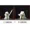 White Ceramic Samurai Figurine Minimalist Warrior Statue Decor 17