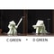 White Ceramic Samurai Figurine Minimalist Warrior Statue Decor 17