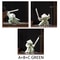 White Ceramic Samurai Figurine Minimalist Warrior Statue Decor 5