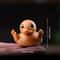 Hand Carved Wooden Duck Figurine Cute Desk Decor Ornament 7