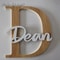 Custom Wooden Name Sign Script Baby Nursery Wall Letters Personalized Kids Room Decor 0