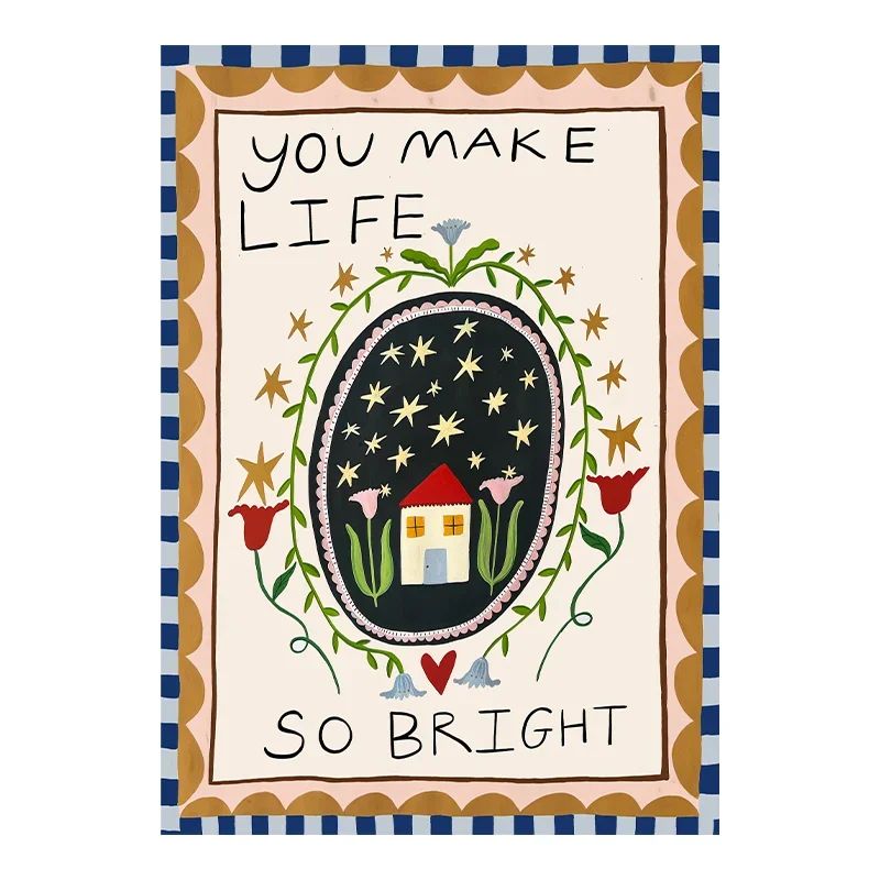 Nordic Baby Wall Art Poster Minimalist Nursery Decor Newborn Photography Background 7