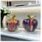Colorful Abstract Apple Sculpture Modern Resin Art Home Office Decor 3