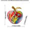 Colorful Abstract Apple Sculpture Modern Resin Art Home Office Decor 7