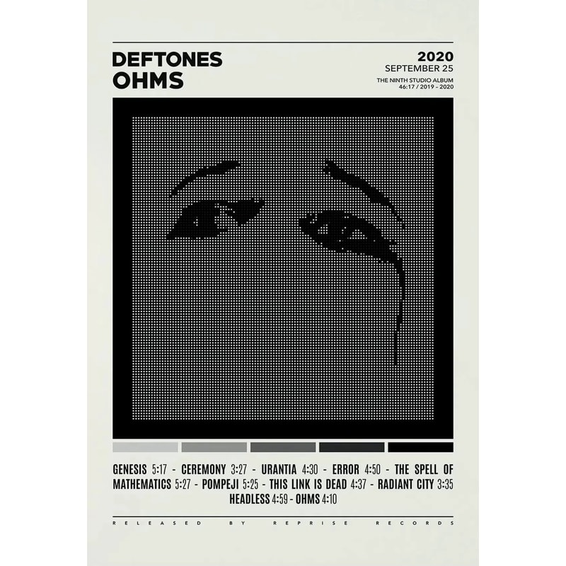 Deftones Album Cover Poster Canvas Music Wall Art Room Decor 10