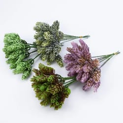 artificial pineapple grass stems decorative faux greenery for home wedding and crafts