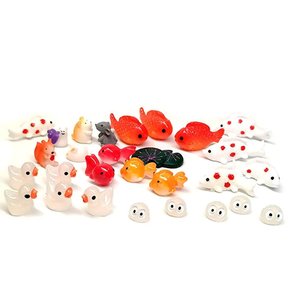 Mini Animal Figurines Set Fairy Garden Micro Decor For DIY Crafts And Terrariums 2