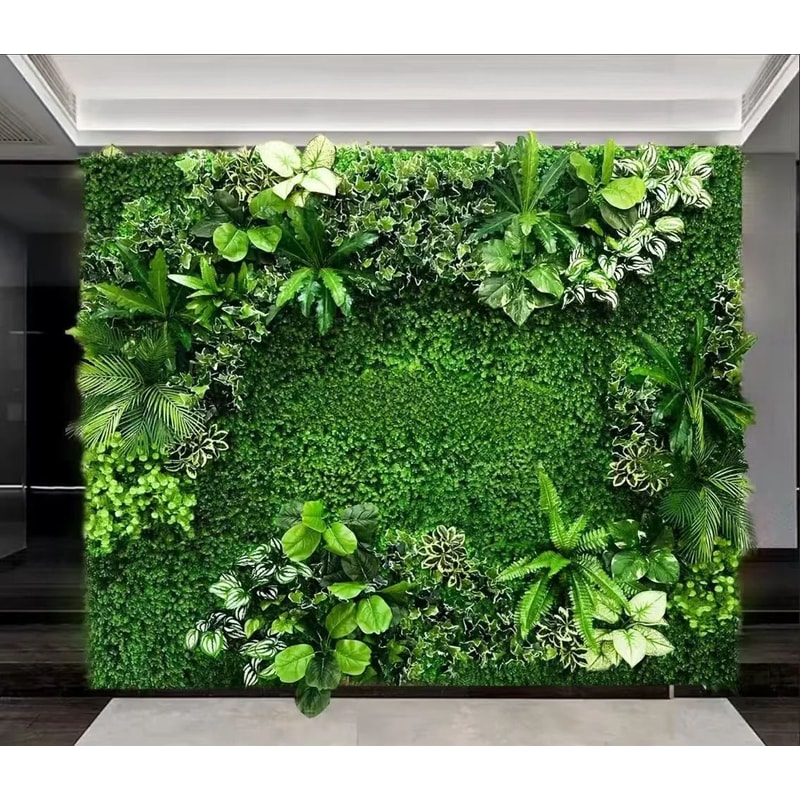 Artificial Eucalyptus Green Wall Panel Lush Plant Backdrop Decor For Home And Events 0