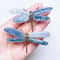 Kyanite Crystal Dragonfly Figurine Handmade Gemstone Butterfly Decor 4