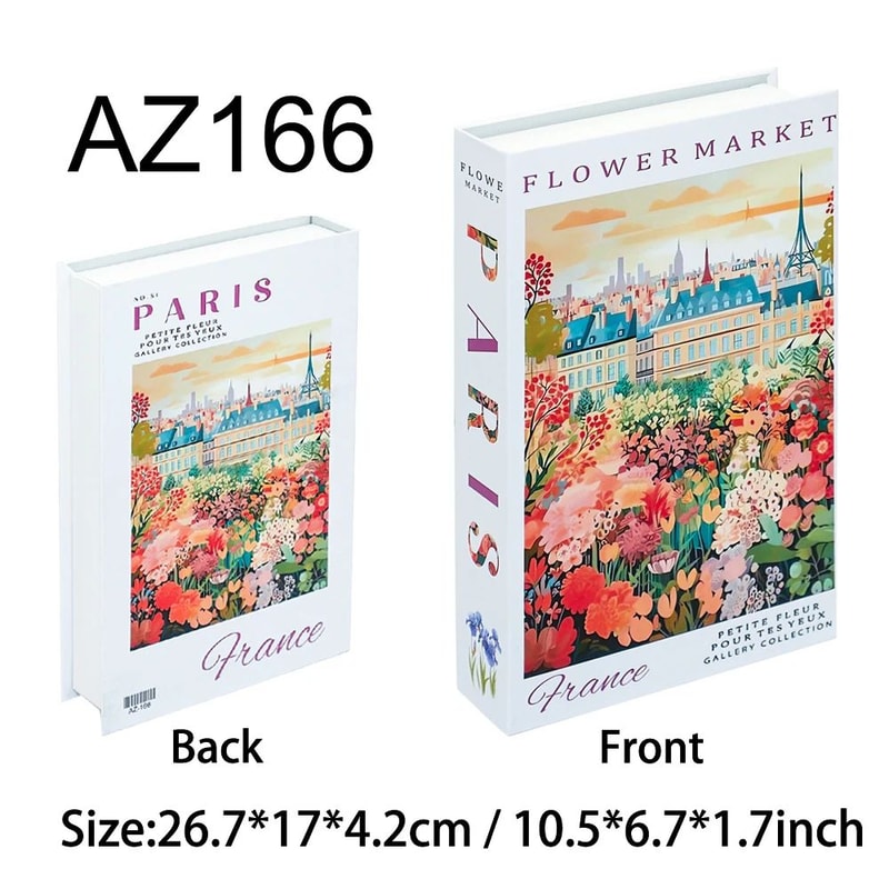 Decorative Fake Book Storage Box Travel Style Coffee Table Home Decor 21