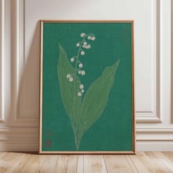 japanese crane wall art vintage ukiyoe canvas poster oriental home decor