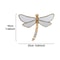 Golden Dragonfly Wall Decor Mirror Finish Resin Art Elegant Home Accent 7