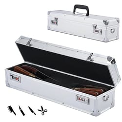professional knife storage case lockable aluminum chef knife organizer box