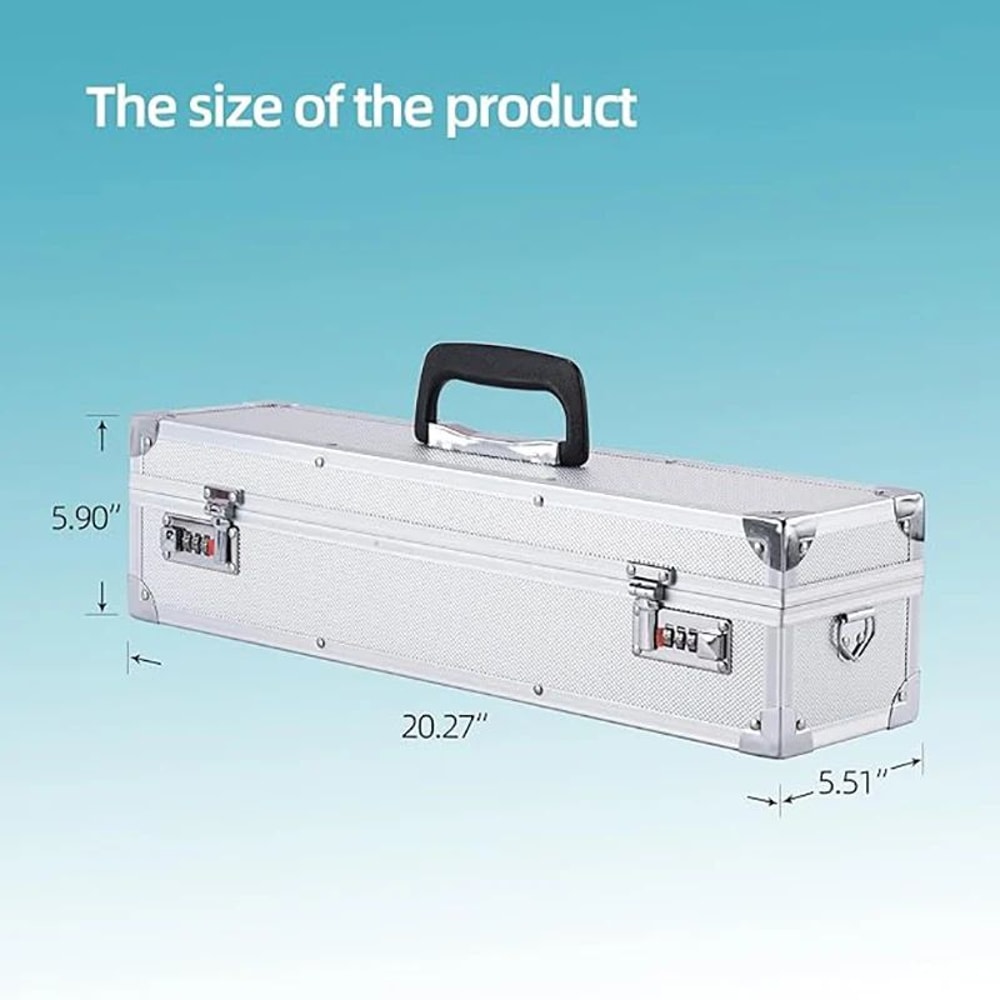 Professional Knife Storage Case Lockable Aluminum Chef Knife Organizer Box 1