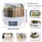 Rotating Grain Dispenser Airtight Rice Storage Container 6 Grid Food Organizer 5
