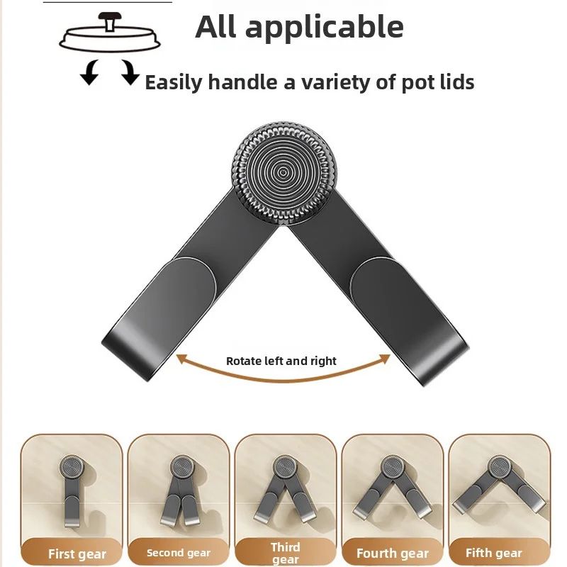 Wall Mounted Pot Lid Rack No Drill Cutting Board Holder Kitchen Organizer 4