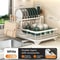Adjustable Over Sink Dish Drying Rack Stainless Steel Kitchen Organizer 9