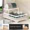 Adjustable Over Sink Dish Drying Rack Stainless Steel Kitchen Organizer 8