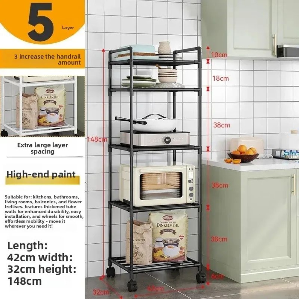 MaxiStack Multi Layer Kitchen Storage Rack Freestanding Organizer Shelf 26