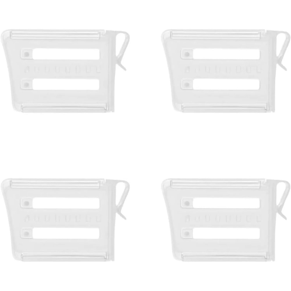 FreshSort Fridge Organizer Divider Clips Adjustable Shelf Partition Set 6