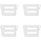 FreshSort Fridge Organizer Divider Clips Adjustable Shelf Partition Set 6