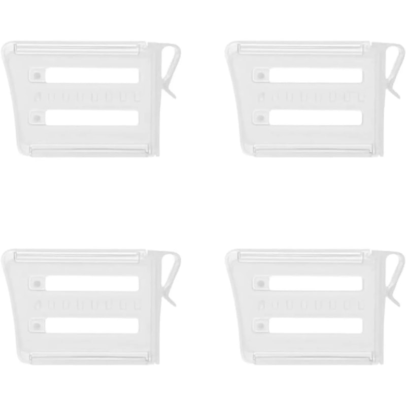 FreshSort Fridge Organizer Divider Clips Adjustable Shelf Partition Set 6