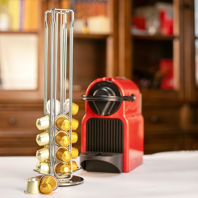 SpinBrew Coffee Pod Holder Rotating Capsule Storage Rack 5