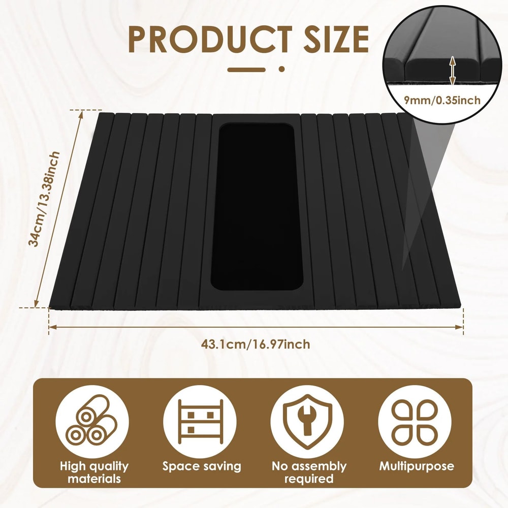 FlexiRest Wooden Sofa Arm Tray Foldable Couch Arm Table 6