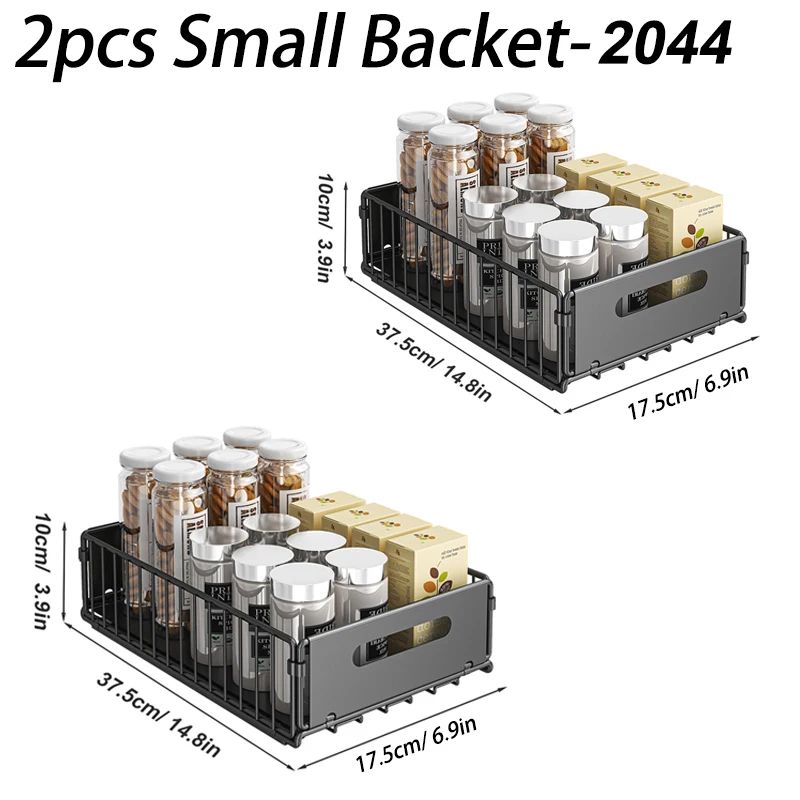 SlideSpice Pull Out Cabinet Organizer Kitchen Storage Rack 9