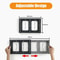 FlexiRack Expandable Pot Lid Organizer Stainless Steel Kitchen Storage Rack 1