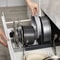 FlexiRack Expandable Pot Lid Organizer Stainless Steel Kitchen Storage Rack 4